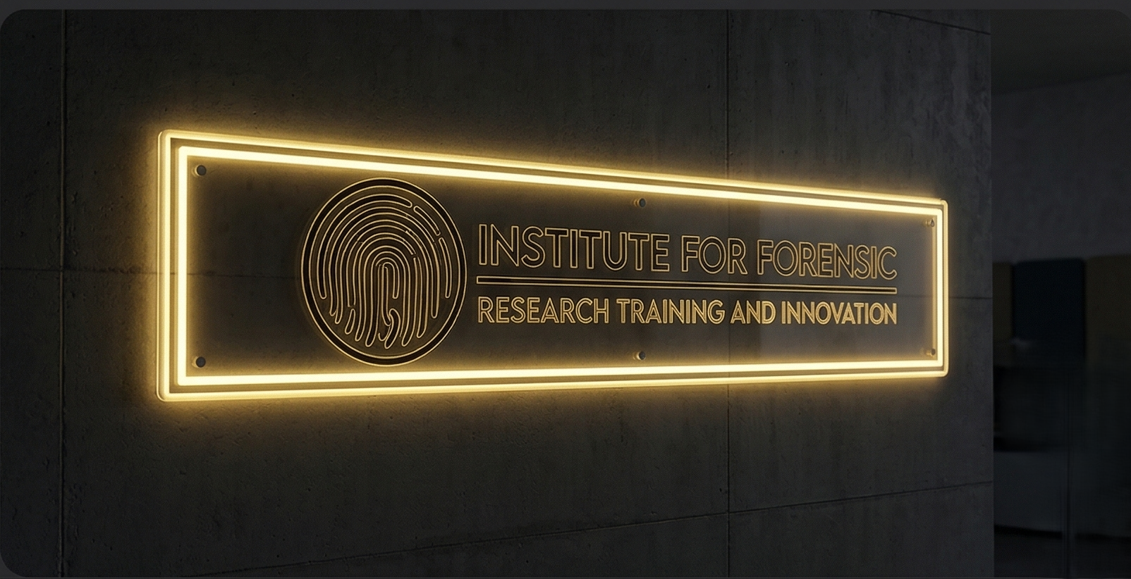 Institute of forensic Neon Signage
