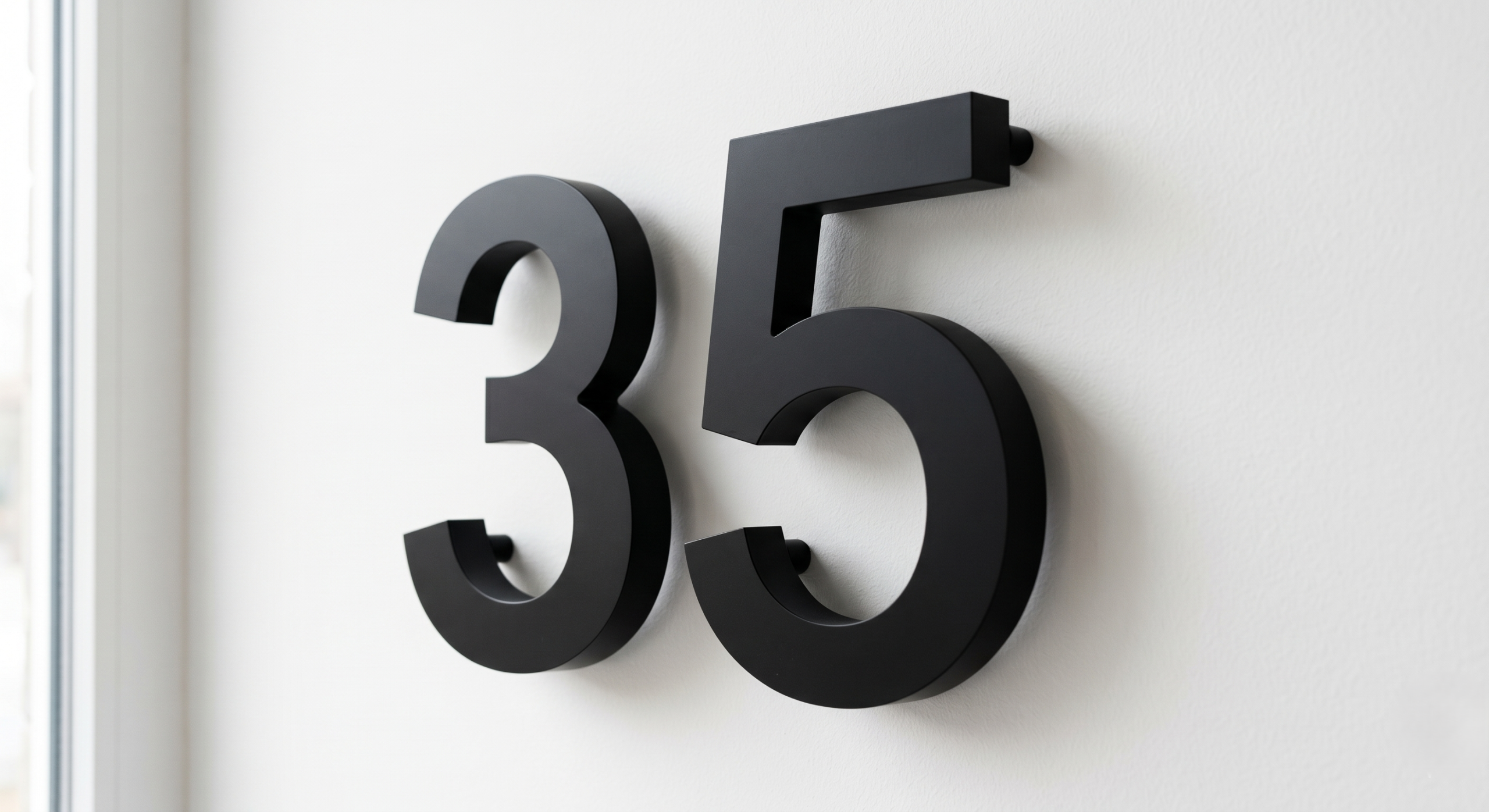 Freestanding 3D Acrylic Numbers