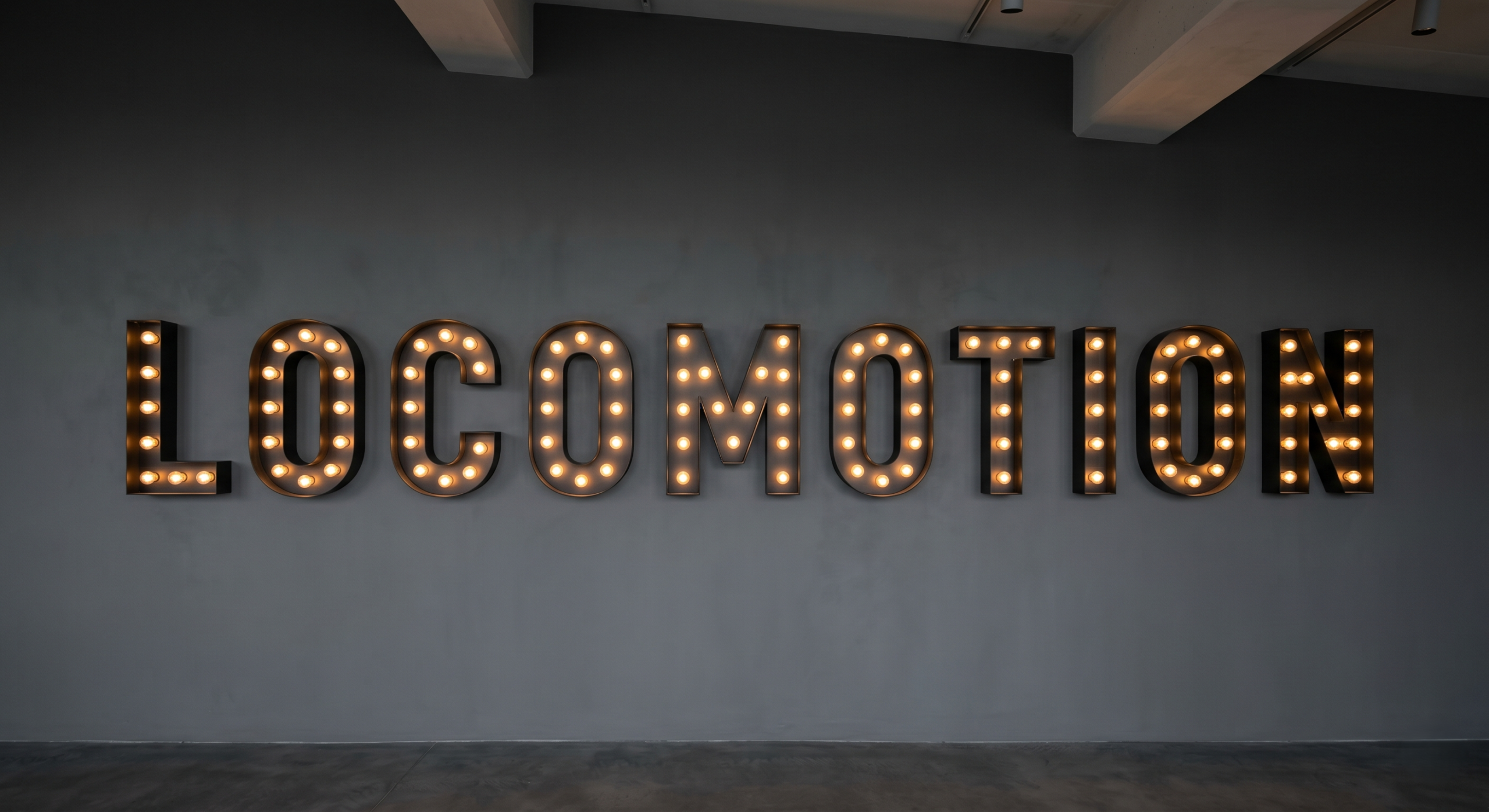 Locomotion Illuminated Letters