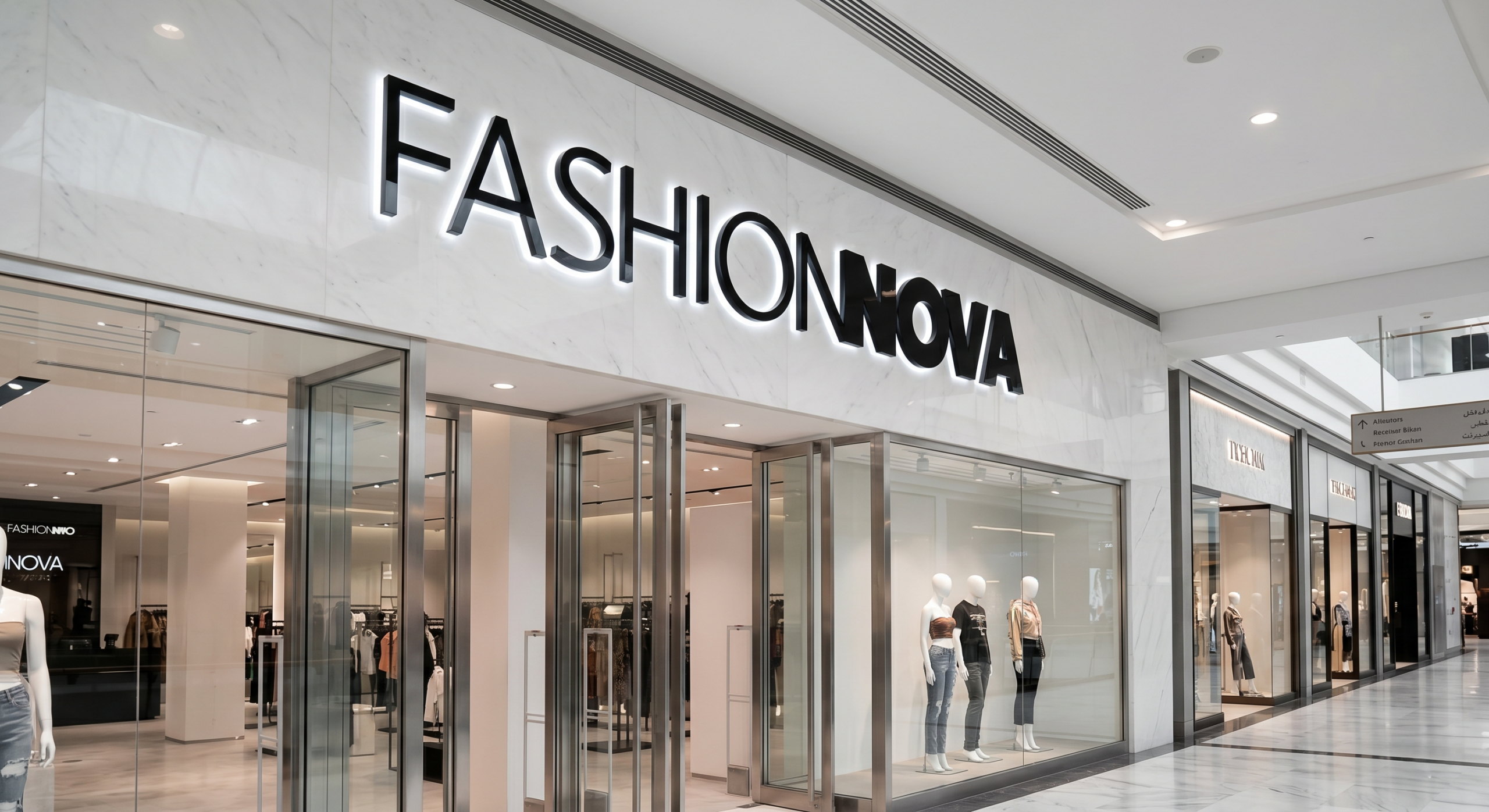 Fashion Nova Retail Sign